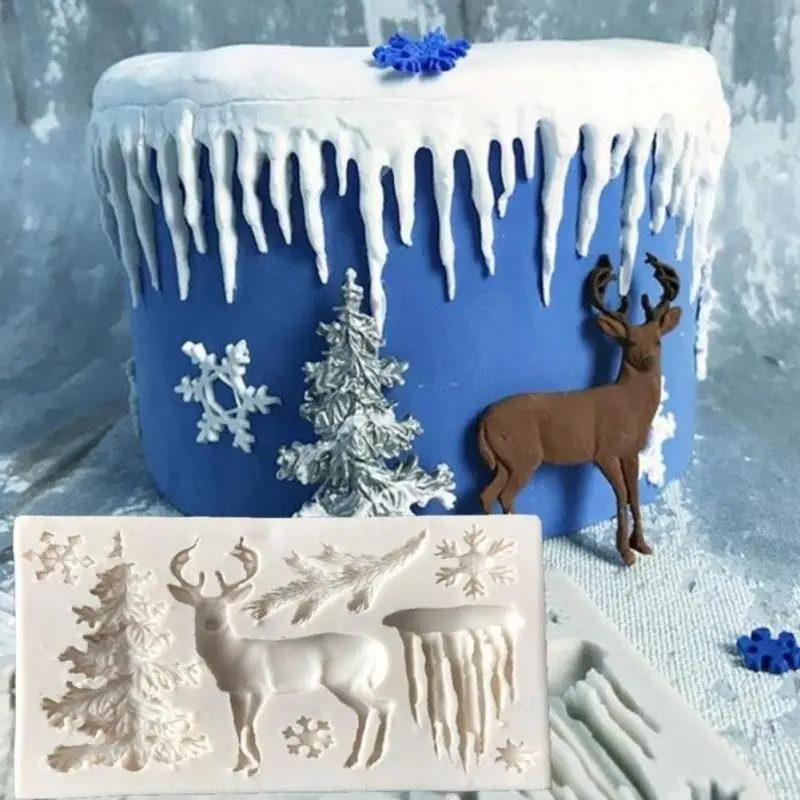 3D Kalėdų Dekoracijas Elnias Snaigės Nėrinių Šokolado Šalis 