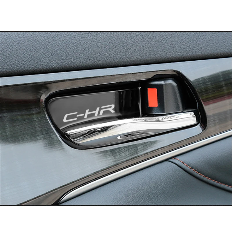 4pcs nerūdijančio plieno automobilio salono durų rankena lipdukas ornamentas Toyota CHR C-HR Reikmenys, Automobilių Stilius