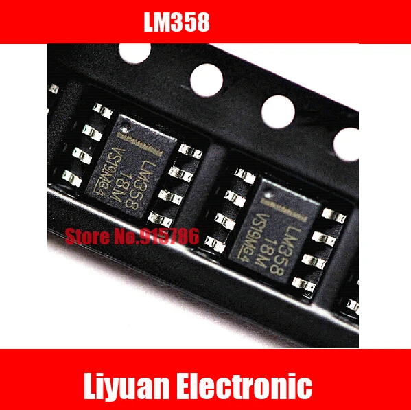50pcs/daug SMD LM358 veiklos stiprintuvas Dual 32V SOP-8