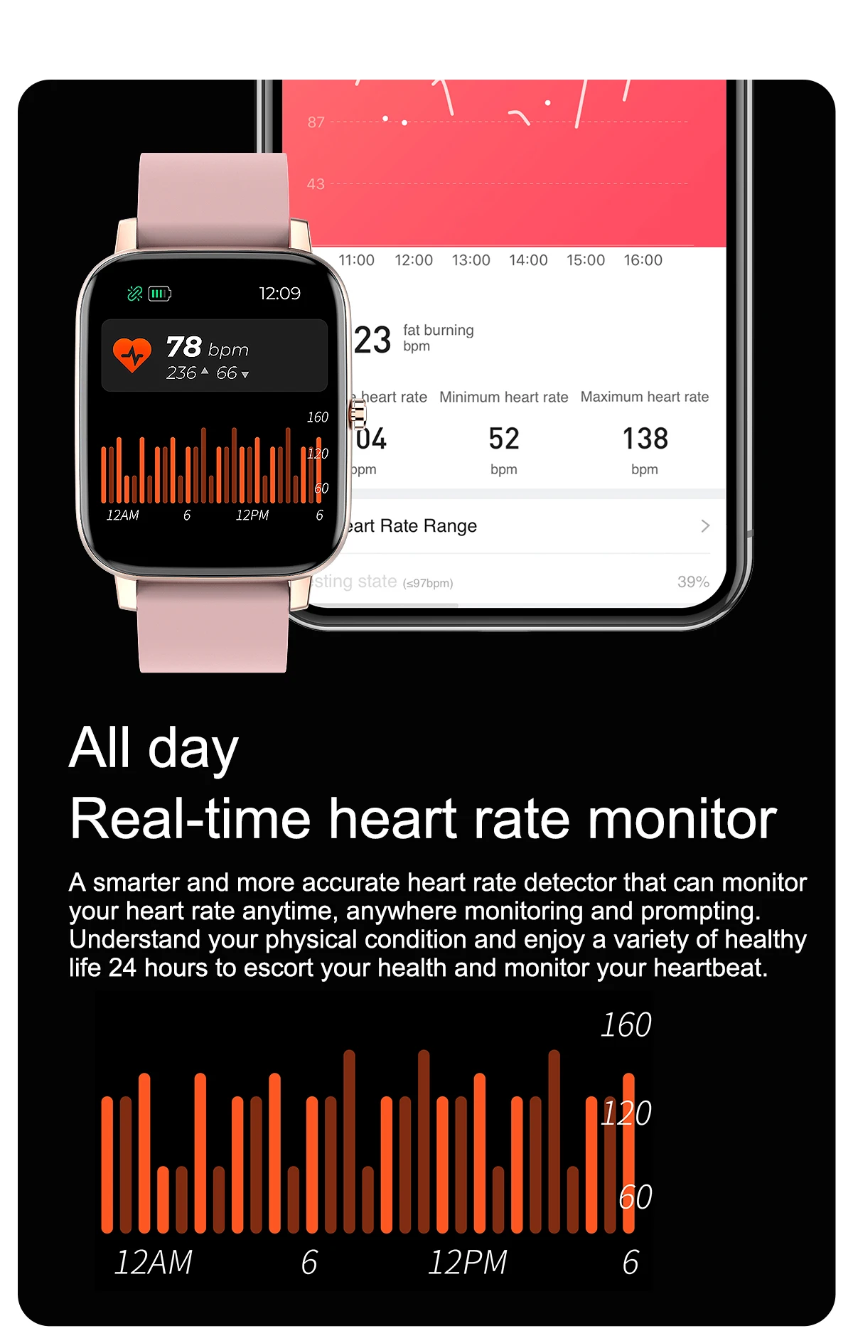 H80T Smart Watch Vyrų jutiklinių Multi-Sporto Režimas Moterų Termometrija, Širdies ritmą, Kraujo Spaudimą, Stebėti Smartwatch