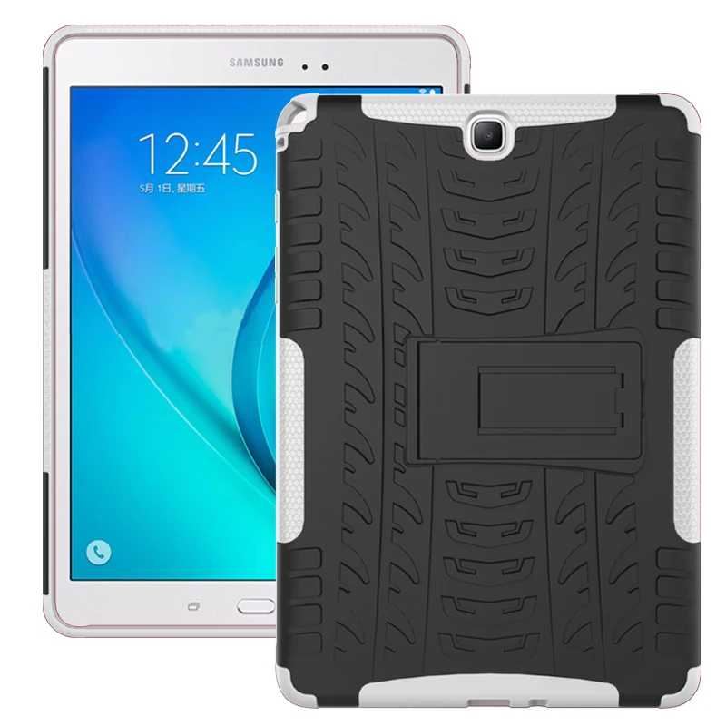 Hyun Modelis 2 in 1 TPU + PC Sujungti Apsaugine danga Atramą Case For Samsung Galaxy Tab 9.7 T550 T551 T555 9.7 colių Tablet