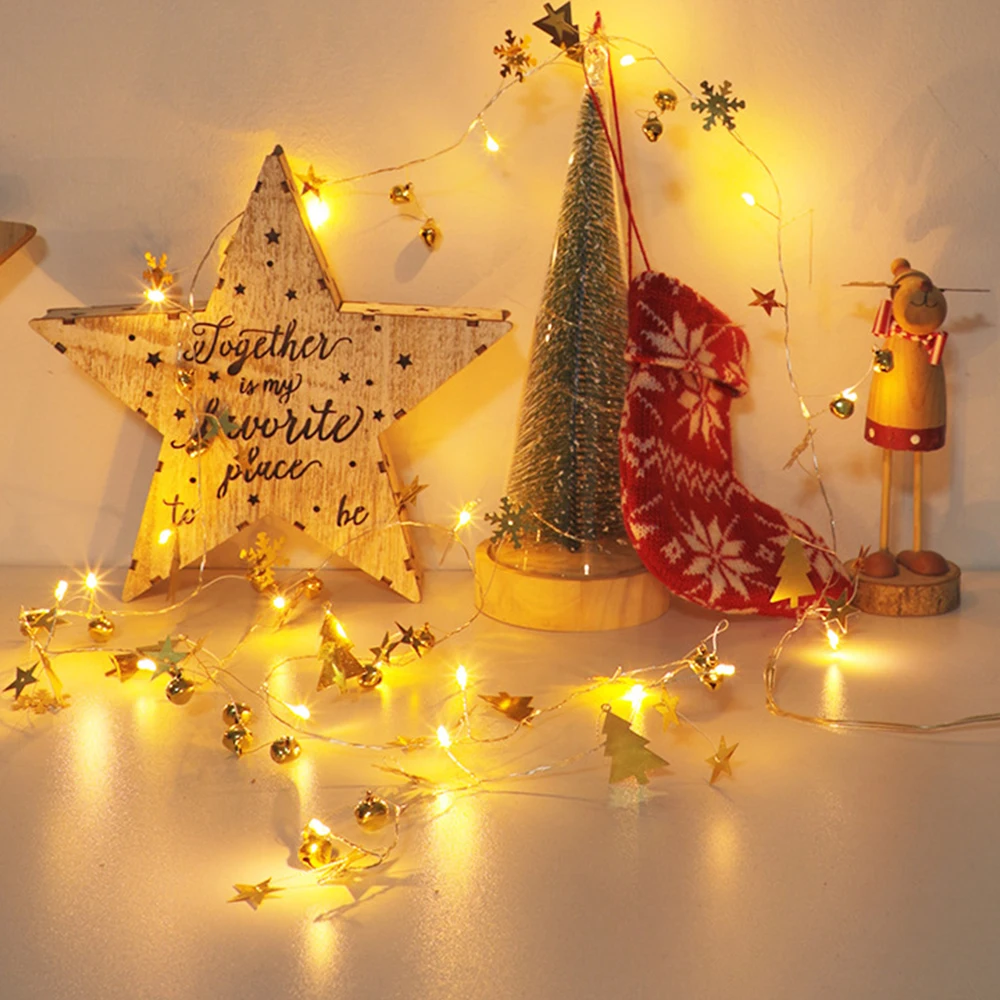 Kalėdų LED String Žibintai Pasakų Žibintai 2m 20 Led Lauko baterijomis, Garliava Kalėdų Šventė Apdailos Šalies Namų
