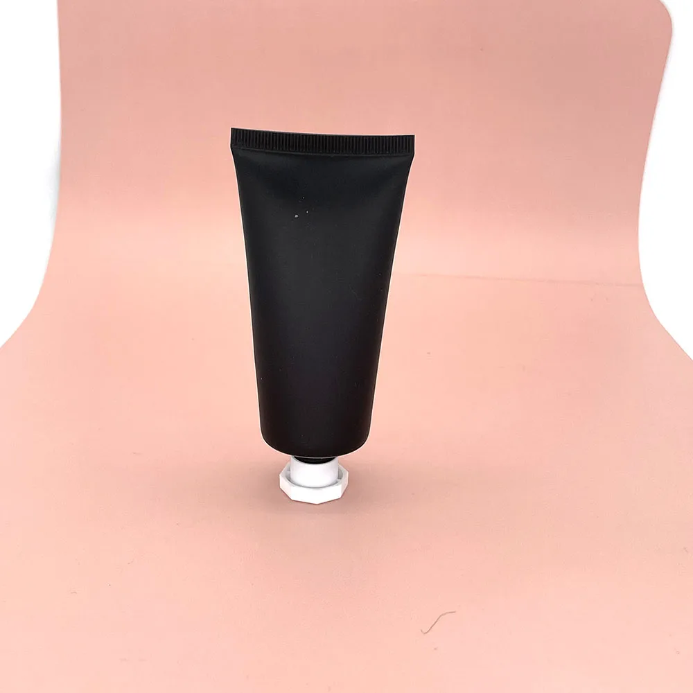 Kosmetikos Pakuotės Konteinerių 60ml 60g Matinio Juodo Plastiko Minkštas Vamzdis