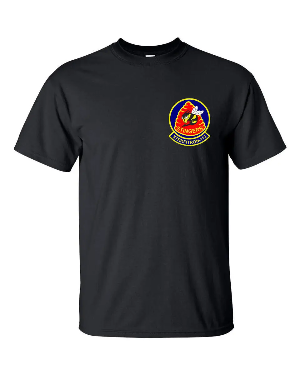 Nauja Vasaros Mados Medvilnės Marškinėliai Vfa113 Stingers Eskadrilės Jungtinių amerikos valstijų karinio jūrų Laivyno T-shirts Hip-Hop Tees Viršūnes Harajuku Streetwear