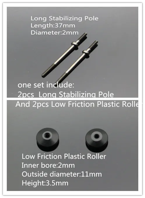 RFDTYGR Ilgai Stabilizavimo Kolona & Mažos Trinties Plastiko Roller 