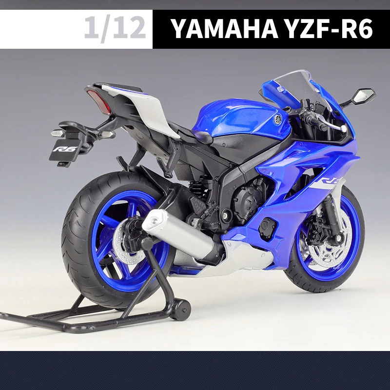 1:12 Yamaha YZF R6 Motociklų Modelis su spaudimu Išgauto Lydinio Žaislas, Motociklas Motociklo Lenktynių Automobilių Modelių Automobilius, Žaislai Vaikams, Kolekcines