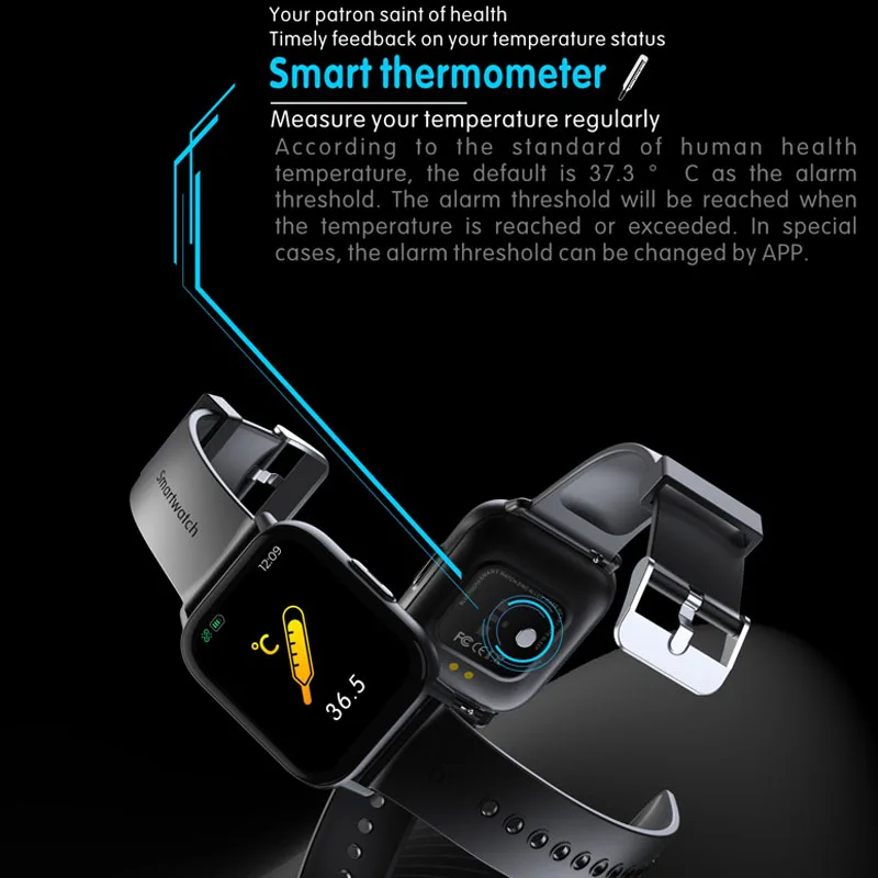 1.69 Colių Smart Watch Vyrų Kūno Temperatūra Visiškai Jutiklinis Ekranas Smartwatch Moterų Tiksli Deguonies Stebėti Laikrodis 2021 PK P8