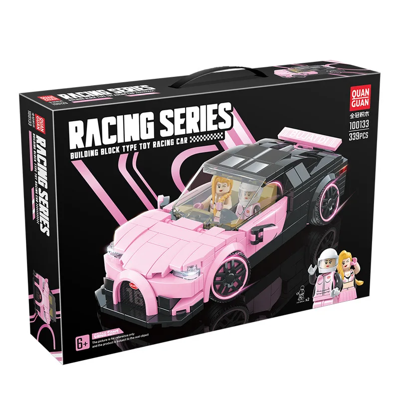 100133 serijos rožinė aštuonių kadrų lenktynių žinomų automobilių surinkimo 