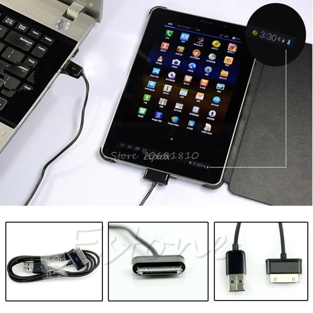 1M/2M/3M USB Sinchronizuoti Duomenis Įkrovimo Laidas Samsung Galaxy Tab 2 7 8.9 10.1