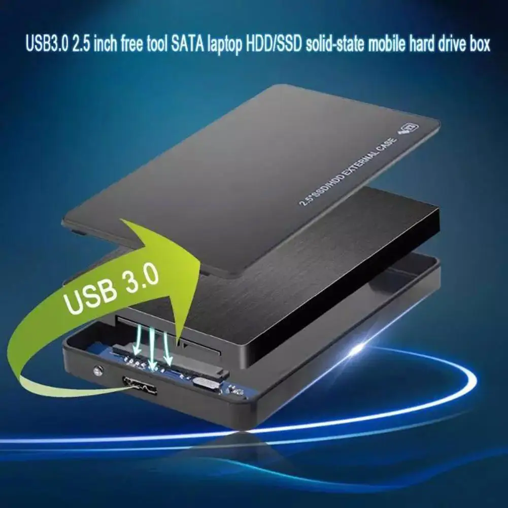 2.5 colio USB3.0 Kietojo Disko Dėžutė Talpyklos SATA HDD SSD Mobiliojo Išorės Atveju 5GB/s perdavimo greitis Nešiojamojo KOMPIUTERIO