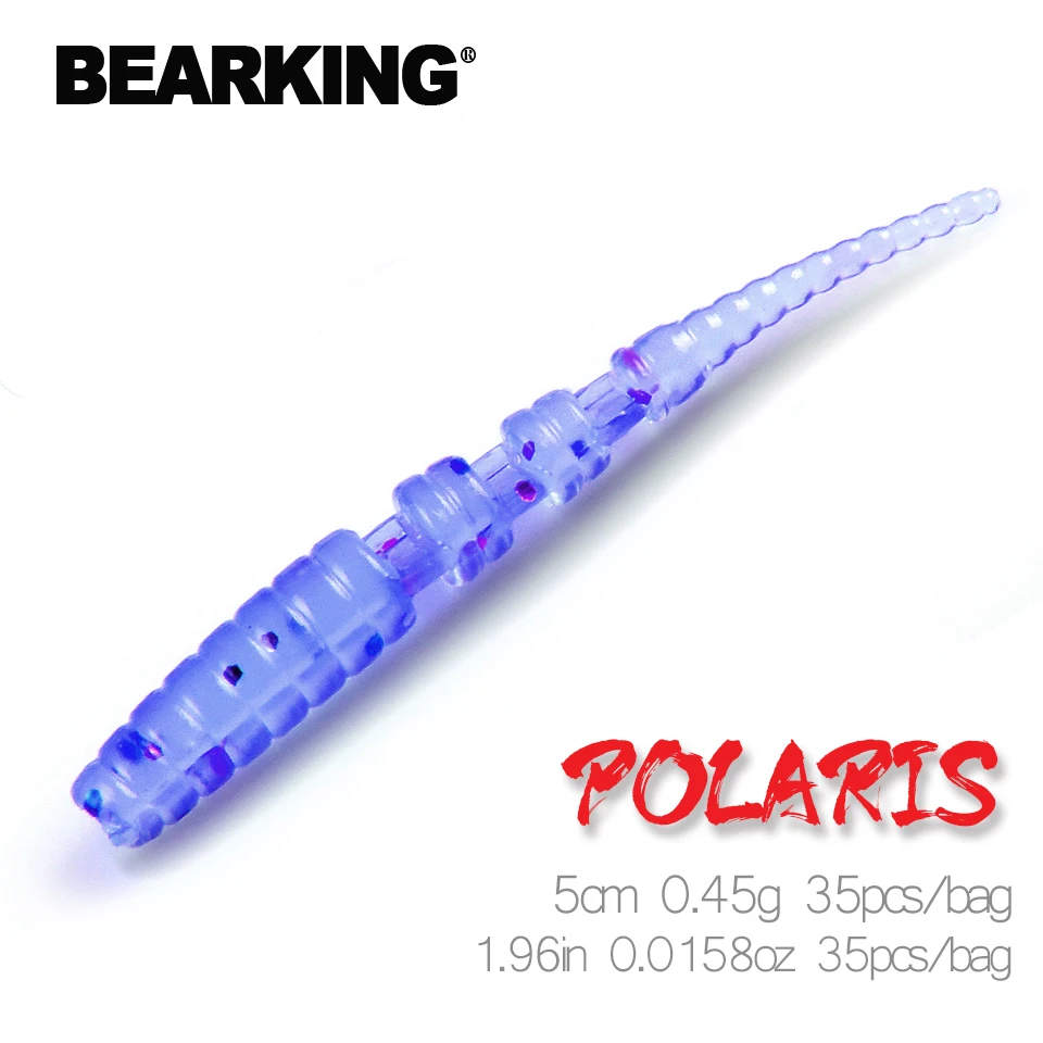 2019 BEARKING Polaris 5cm 0.45 g 35pcs/maišas Žvejybos Masalas, minkštas masalas Dirbtinis Masalas Predator Spręsti jerkbaits, lydeka ir ešerys