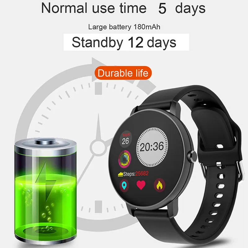 2020 m. Visiškai Touch Smart Watch Vyrų Kraujo Spaudimas, Širdies ritmo Monitorius Turas Smartwatch Moterų Vandeniui Sporto Laikrodis 