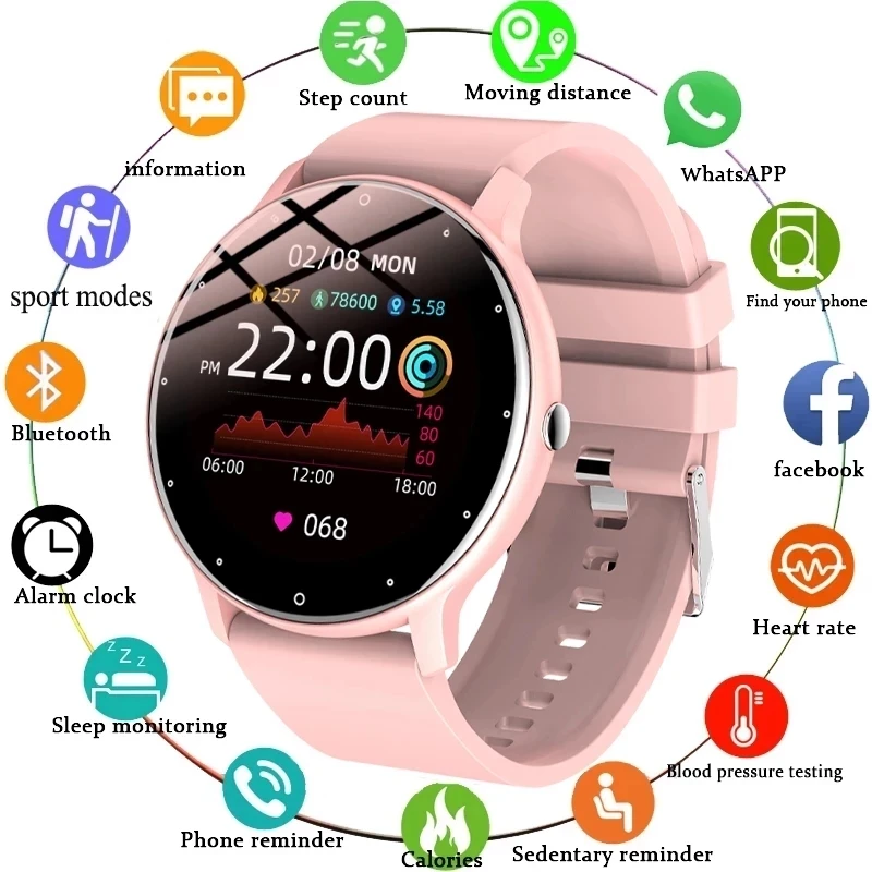 2021 Naujas Ponios žiūrėti Skaitmeninę Ponios sporto žiūrėti Elektroninių LED Ponios žiūrėti Ponios laikrodis atsparus vandeniui Bluetooth valandą +Box