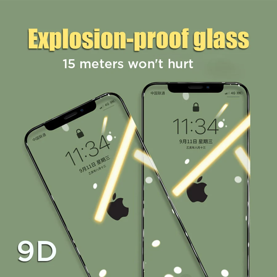 3PCS/Daug Telefoną Stiklo iPhone 12 Pro Max 7 8 6 6S Plius Mini Grūdintas Stiklas iPhone 11 XR XS X SE 2020 Screen Protector