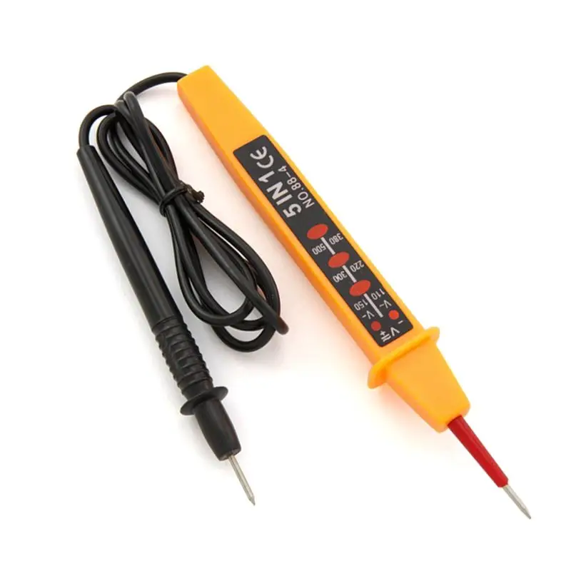 5 In 1 Testeris Įtampa AC DC 0-500V Auto Elektros Pen Detektoriaus Testą Pieštukas