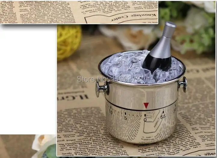 50pcs Mini Šampano Ledo Kibiras Virtuvės Laikmatis Laikmatis Vestuves BOMBONIERE VESTUVIŲ DOVANA Džiaugtis