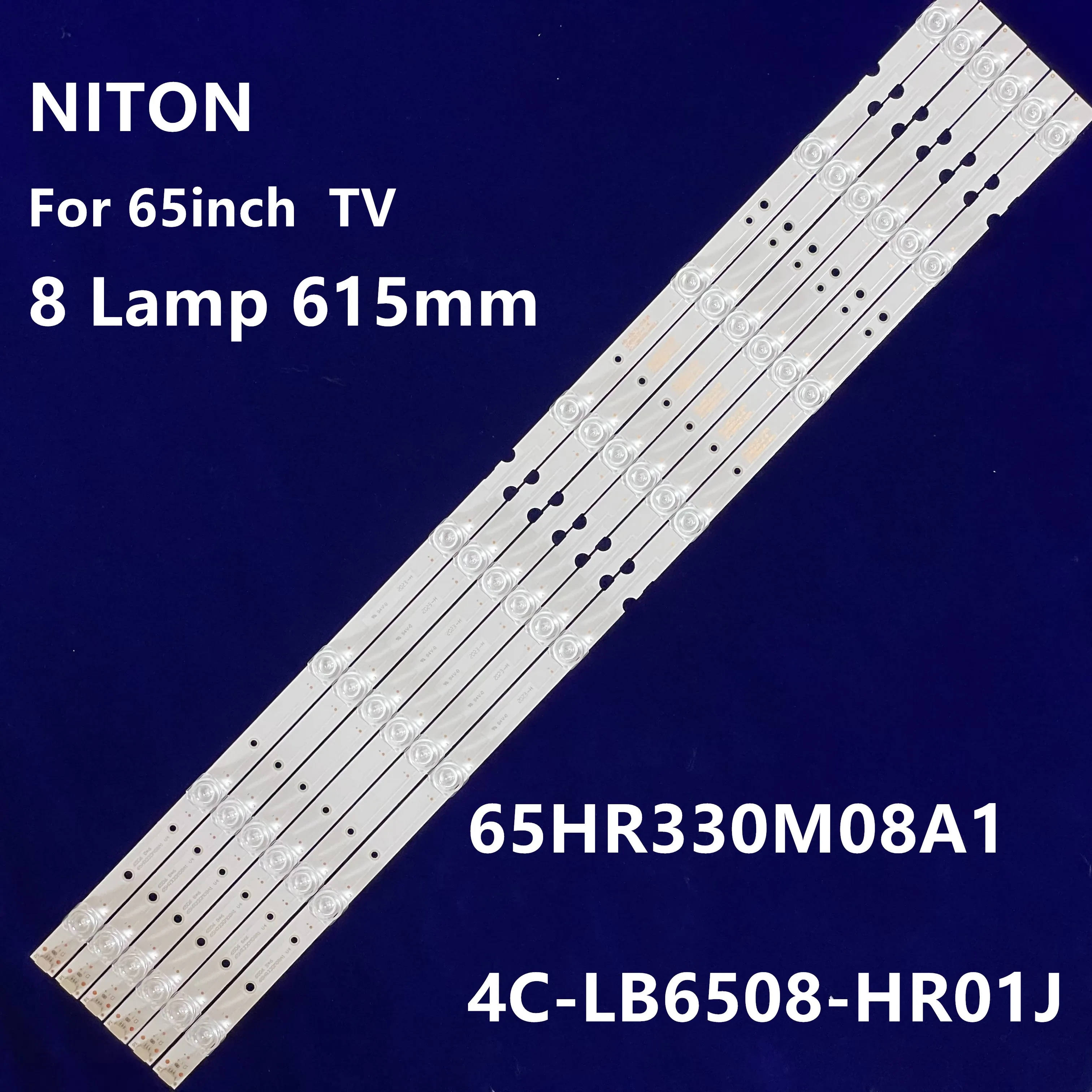 5sets LED Apšvietimo juostelės 65HR330M08A1 4C-LB6508-HR01J 8 Lempos 615mm 