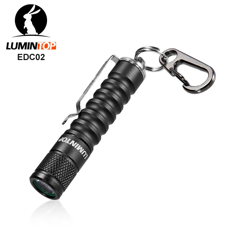 AAA LED Žibintuvėlis Lumintop EDC02 mini žibintuvėlis su magnetinę uodegą stovykla žvejybos žibintai Keychain kišenėje šviesos