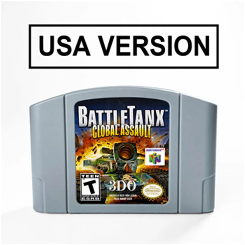 BattleTanx-Global Puolimą 64 Bitų Žaidimų Kasetė JAV Versija NTSC Formatas, N64