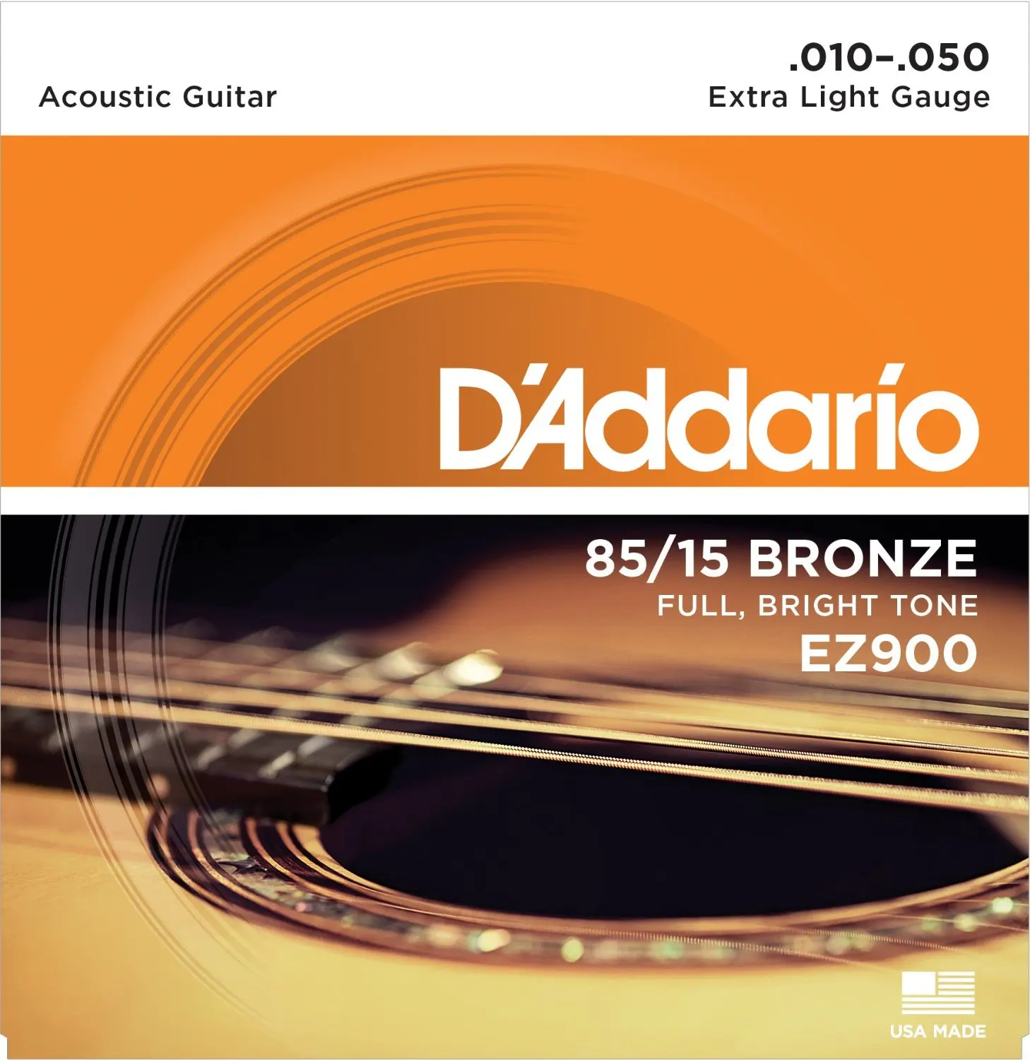 D'Addario Great American Bronzos 85/15 Akustinės Gitaros Stygos, Made in USA EZ910 EZ890 EZ900 EZ920 EZ9300