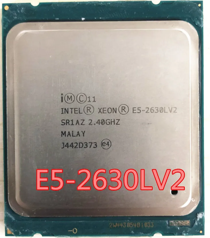 Intel Xeon Processor E5 2630L V2 CPU 2.8 LGA2011 Šešis Pagrindinius Serverio processor e5-2630L V2 E5-2630LV2 2630