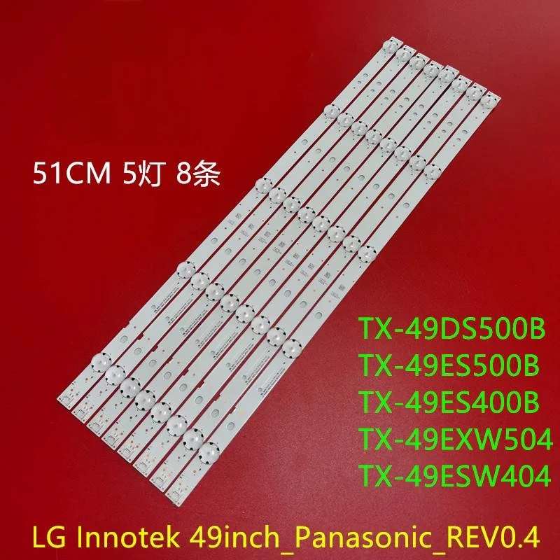 LED apšvietimo juostelės LG Innotek 49inch Panasonic TX-49DSU501 TX-49DSW504 TX-49DS500E TX-49DS500B TX-49ES400E TX-49DS503