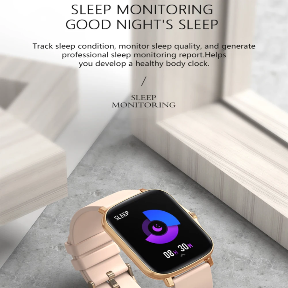 LEMFO Y20 P8 Plus Smart Watch Širdies ritmo Monitorius Užsakymą Žiūrėti Dial Žiūrėti Vyrams, Moterims, 1.7 Colių IP67 atsparus Vandeniui Fitness Tracker