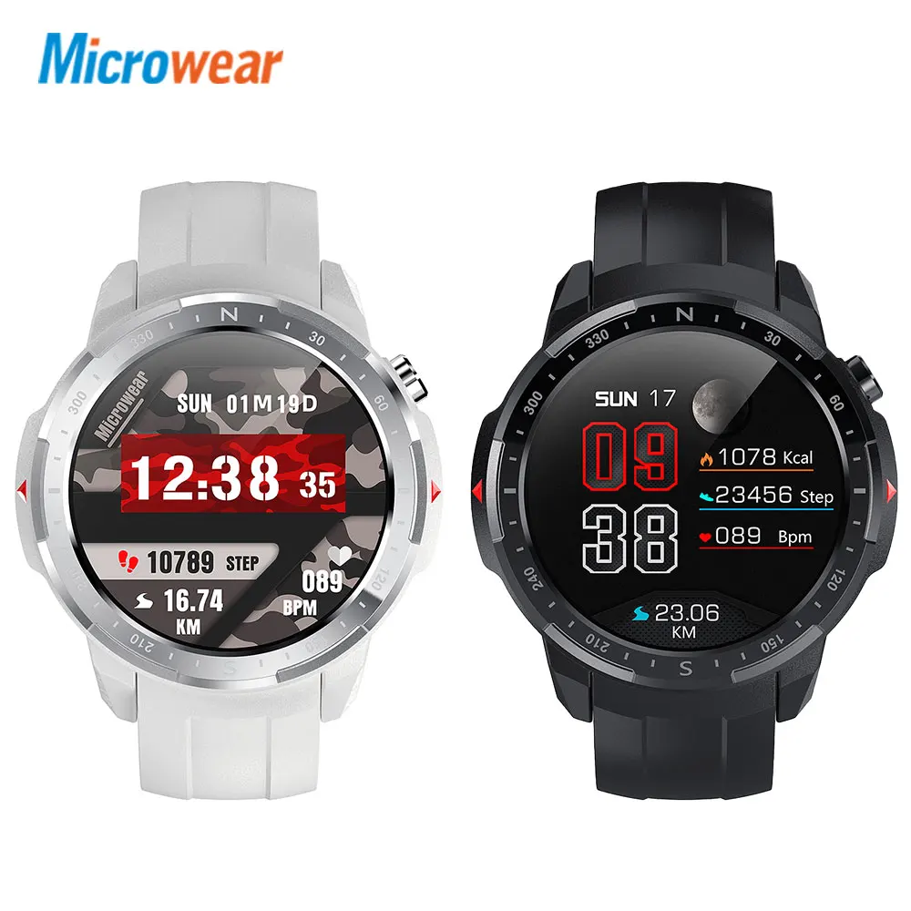 Microwear L20 Smartwatch BT Skambučio IP68 Vandeniui 450mAh Baterija Širdies ritmo Miego Stebėti Sporto Smart Watch Vyrai Moterys