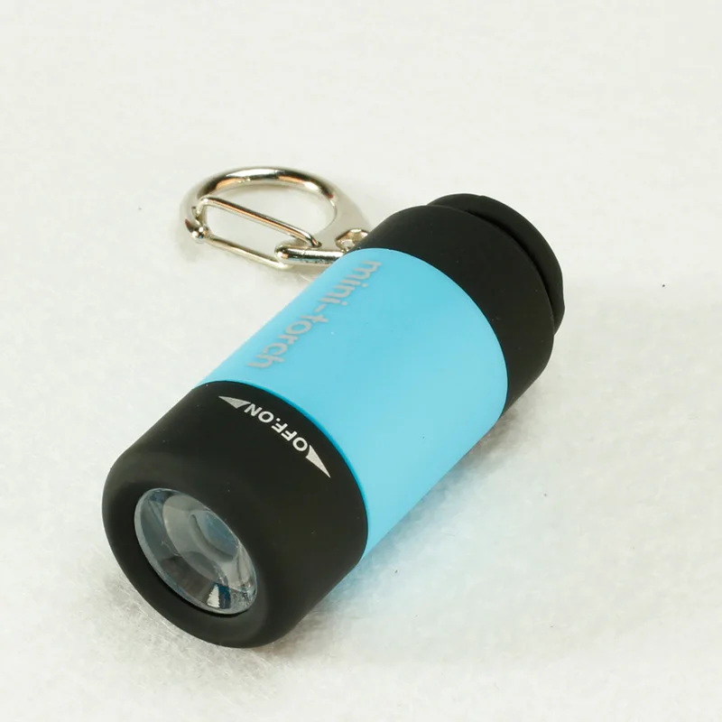 Mini žibintuvėlis led šviesos usb mokestis 0.3 W 25Lum portable led mini žibintuvėlis Žibintuvėlis USB įkrovimo Keychain