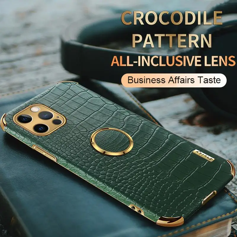Originalus Odinis Magnetinis Krokodilo Modelis Case For iPhone 11 12 13 Pro Max XS XR X 7 8 Plius SE2020 13 12 Mini apsauginis Dangtis