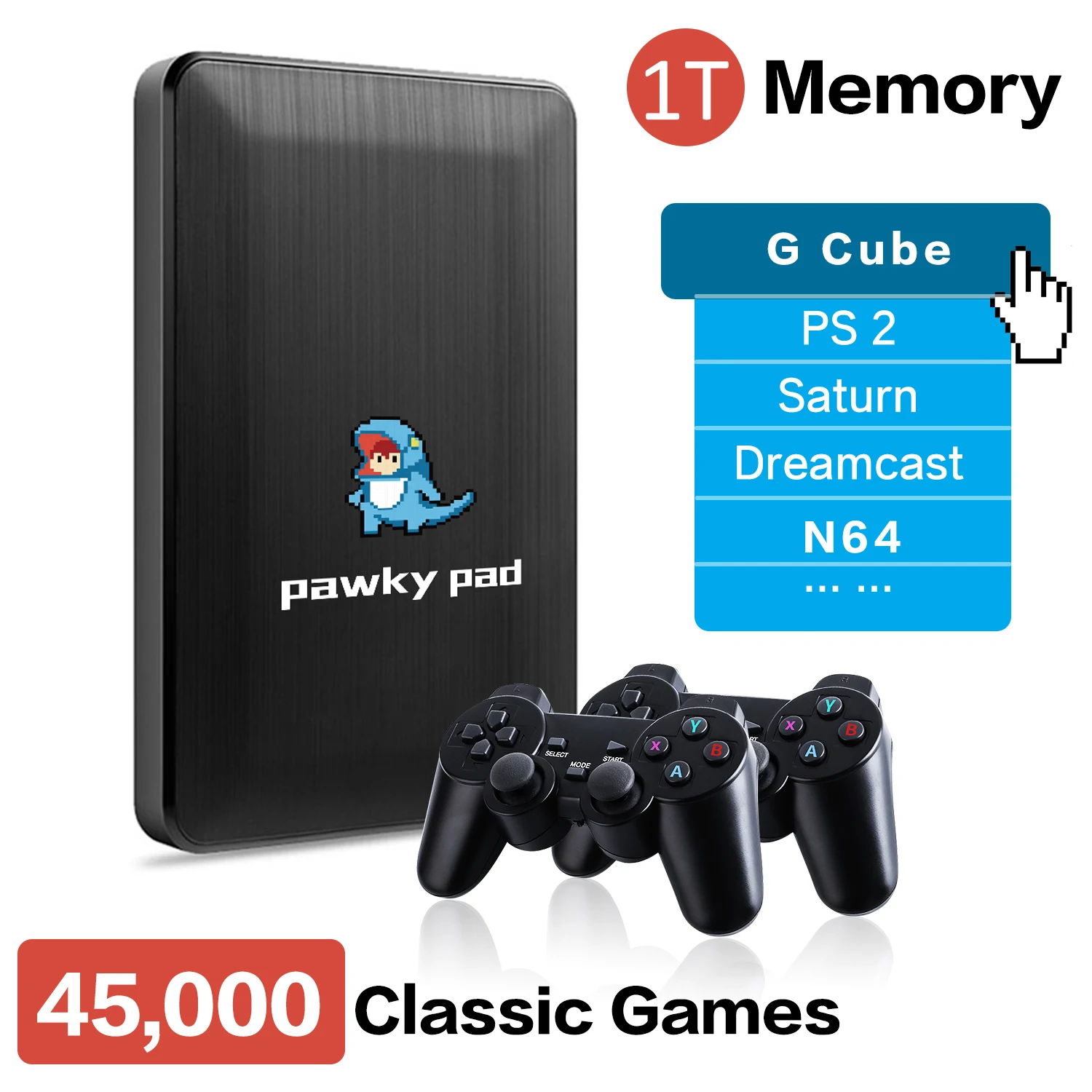 Pawky Padas Super Video Žaidimų Konsolė PS2/PS1/DC/Wii 45000+ 3D Šviesą grąžinantys Žaidimai Grotuvas 