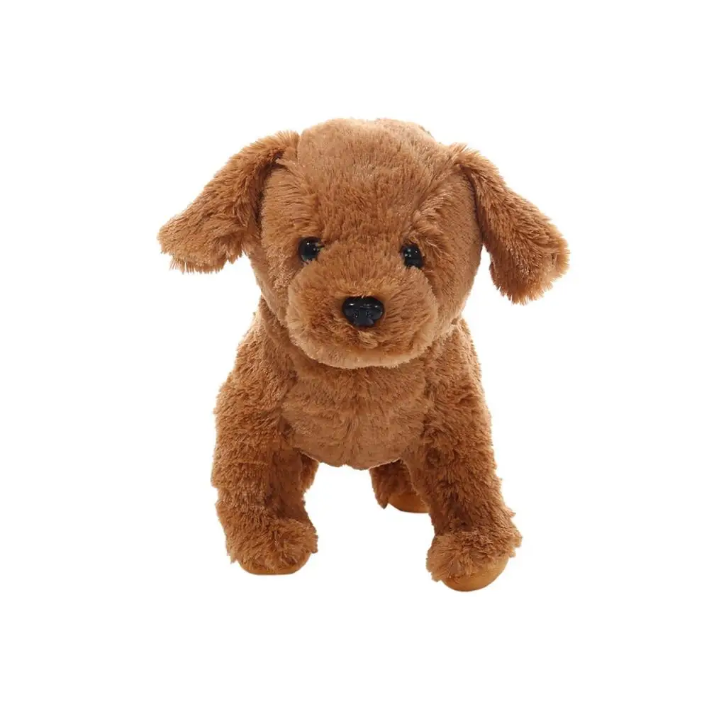 Realus Teddy Modeliavimas Šuo Laimingas, Rankų darbo Paveikslas Žaislas Šuns iškamša Pūkuotas Mažylis Pliušinis Žaislas Lėlės Kalėdų Dovana