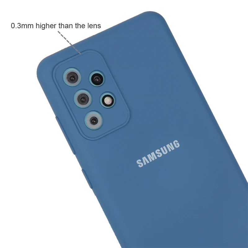 Skystis, Silikoninis Telefono dėklas Samsung Galaxy A52 A72 5G 4G 52 72 TPU Jokių pirštų Atspaudų Padengti Minkšta Liesti Baigti Apsaugos Atgal
