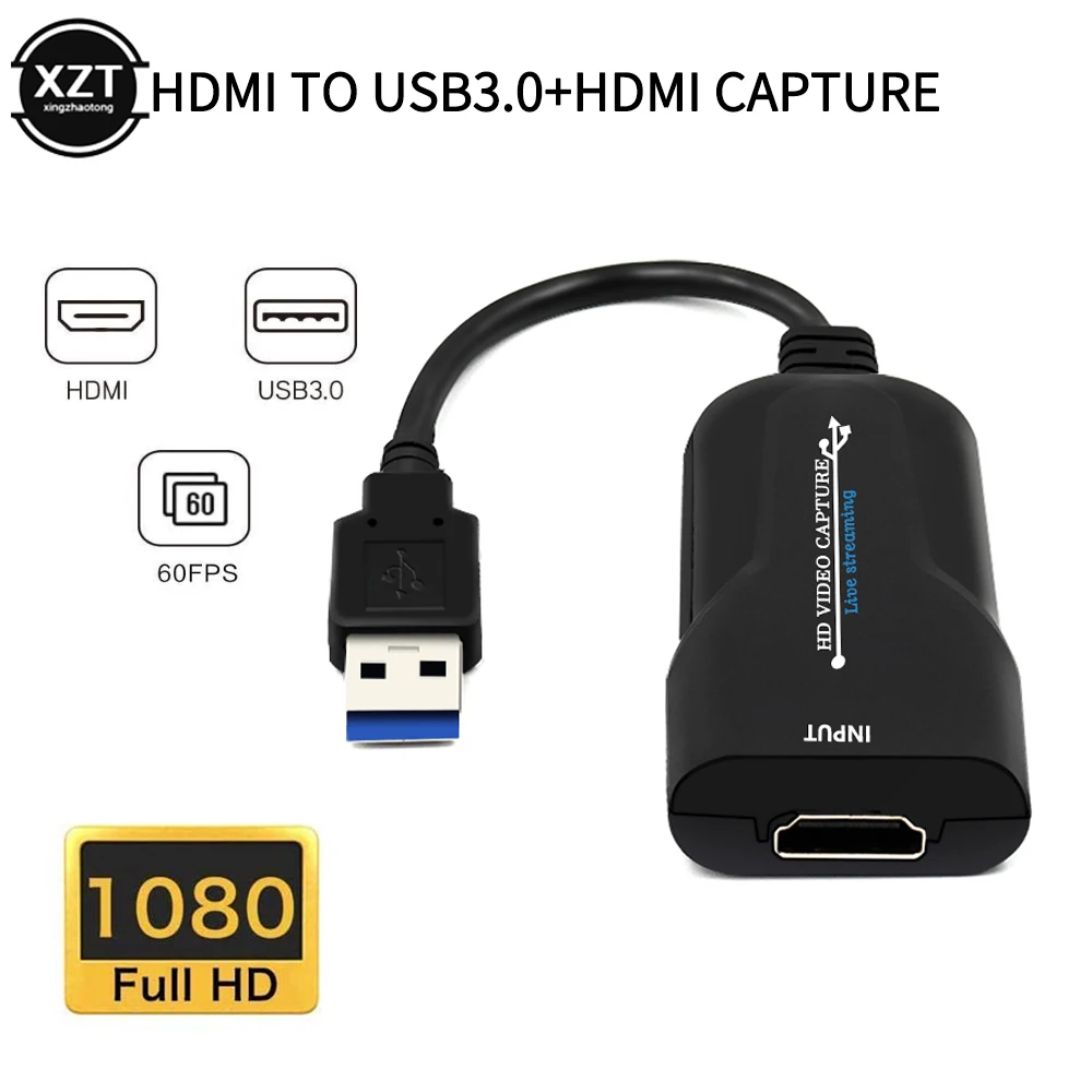 USB 3.0 HDMI Suderinamus Žaidimo Video Capture Card 1080P 60fps video transliacijos Adapteris PS4 Live Transliacijos Vaizdo Įrašymo
