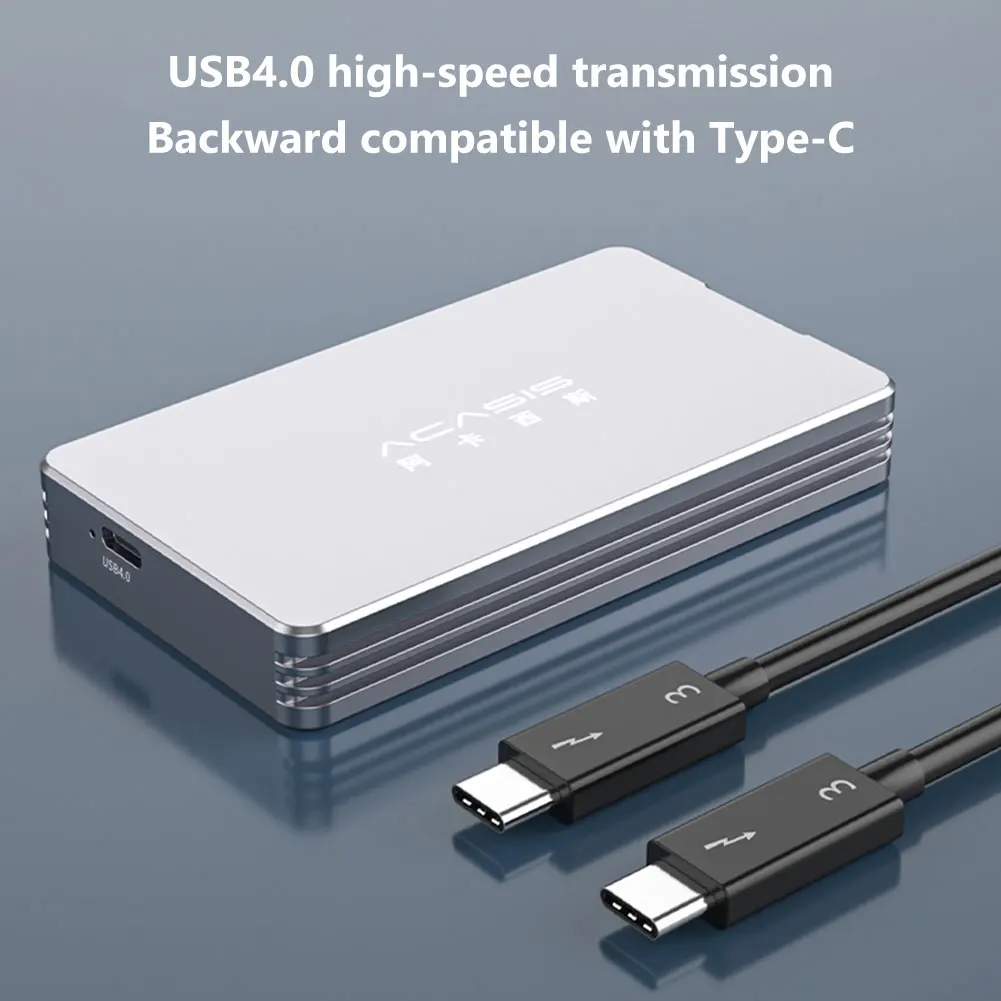 USB4.0 2 M. SSD Talpyklos 40Gbps M2 NVMe Byla C Tipo 3.2 Išorinio Kietojo Kietojo Disko Dėžutė Atveju Suderinama su 