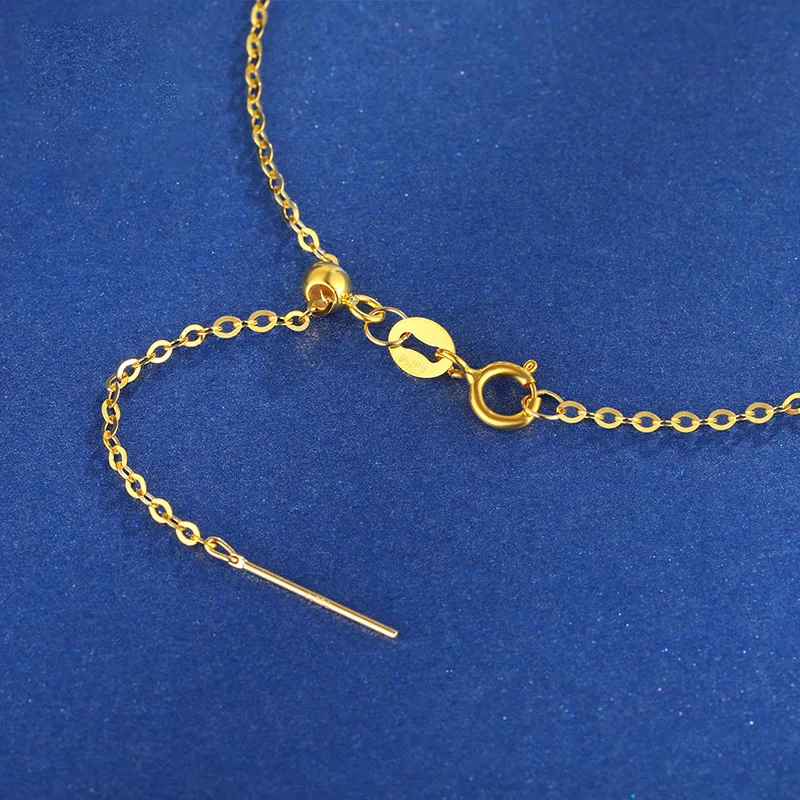 XF800 Originali 18K Aukso Anklet Fine Jewelry Aukštos Kokybės AU750 Geltona Balta Rožė Aukso Reguliuojamas Grandinės Moterų Prabangių Dovanų J502